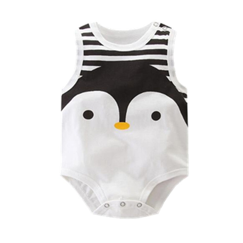 Cute Penguin Style Romper - TinyTacker