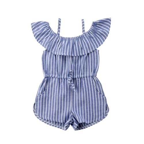 Girls Cute Stripe Suspender - TinyTacker