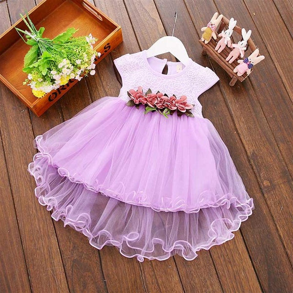 Cute Baby Girls Mesh Dress - TinyTacker