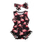 Tassel Flamingo Bodysuit + Bow Headband Jumpsuit - TinyTacker