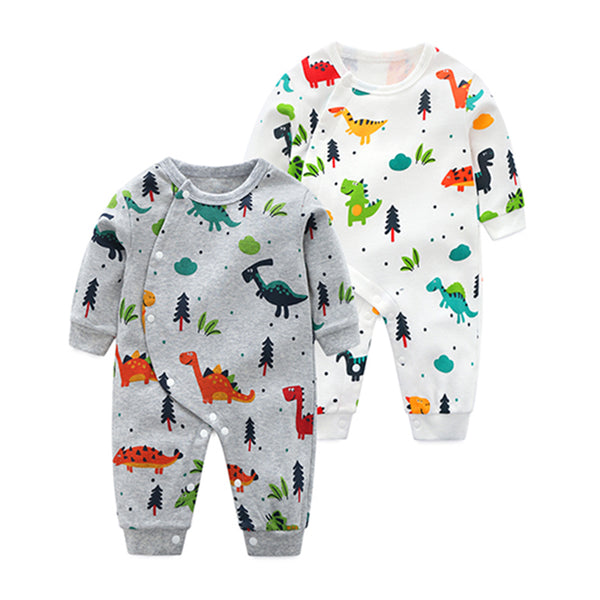 Cartoon Dinosaur Print Jumpsuit - TinyTacker