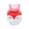 Baby Fox Sleeveless Cartoon Bodysuit - TinyTacker