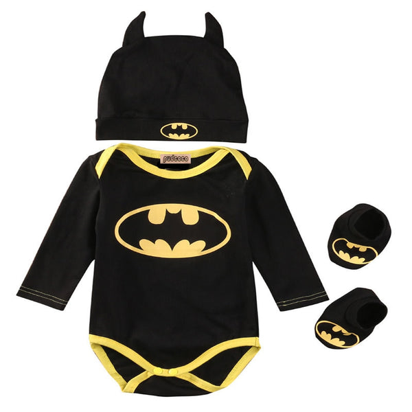 Batman Cotton Romper Clothing Set - TinyTacker