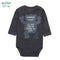 Dark Grey Print Elastic Bodysuit - TinyTacker