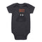 Dark Grey Print Elastic Bodysuit - TinyTacker