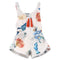 Cute Floral Print Tassels Sunsuit - TinyTacker