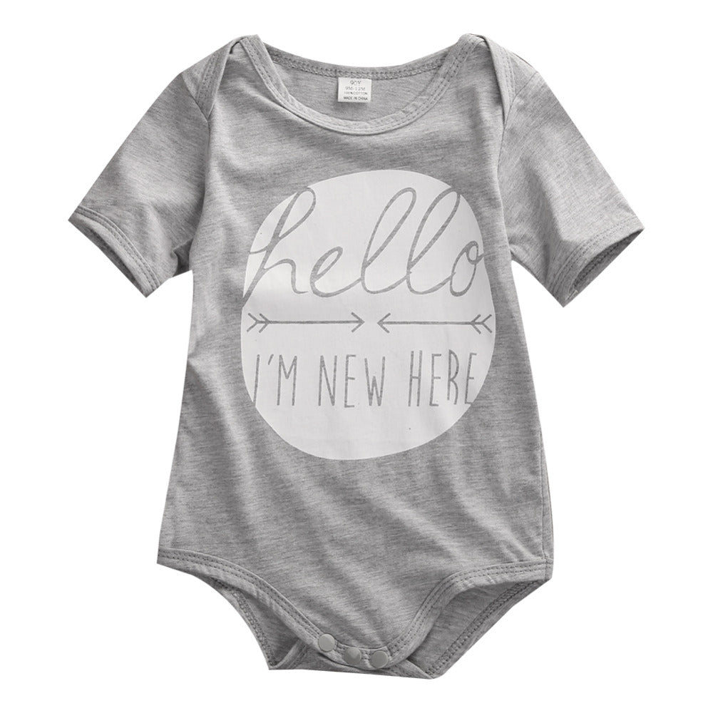 Hello I'M NEW HERE Bodysuit - TinyTacker