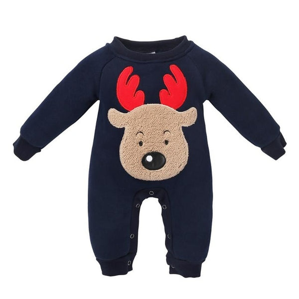 Cartoon Deer Printed Jumpsuit - TinyTacker