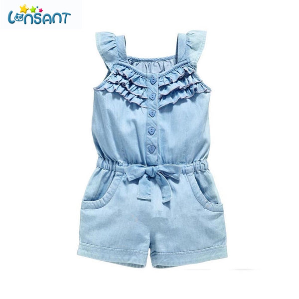 Baby Girl Denim Blue Jeans Cloth - TinyTacker