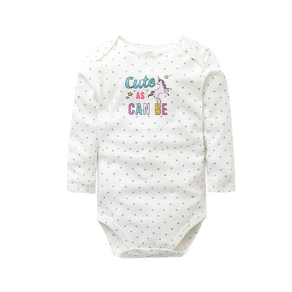 "Cute As Can Be" Baby Girls Romper - TinyTacker