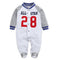 All Star Striped Footies Jumpsuit - TinyTacker