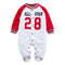 All Star Striped Footies Jumpsuit - TinyTacker