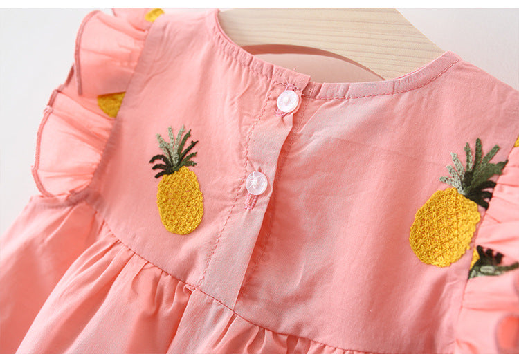 Abigail's Pineapple Ruffles Dress - TinyTacker