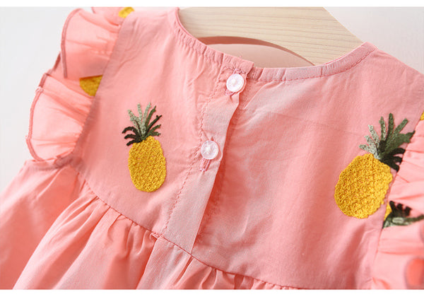 Abigail's Pineapple Ruffles Dress - TinyTacker