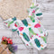Cactus Printed Flutter Sleeve Outfits - TinyTacker