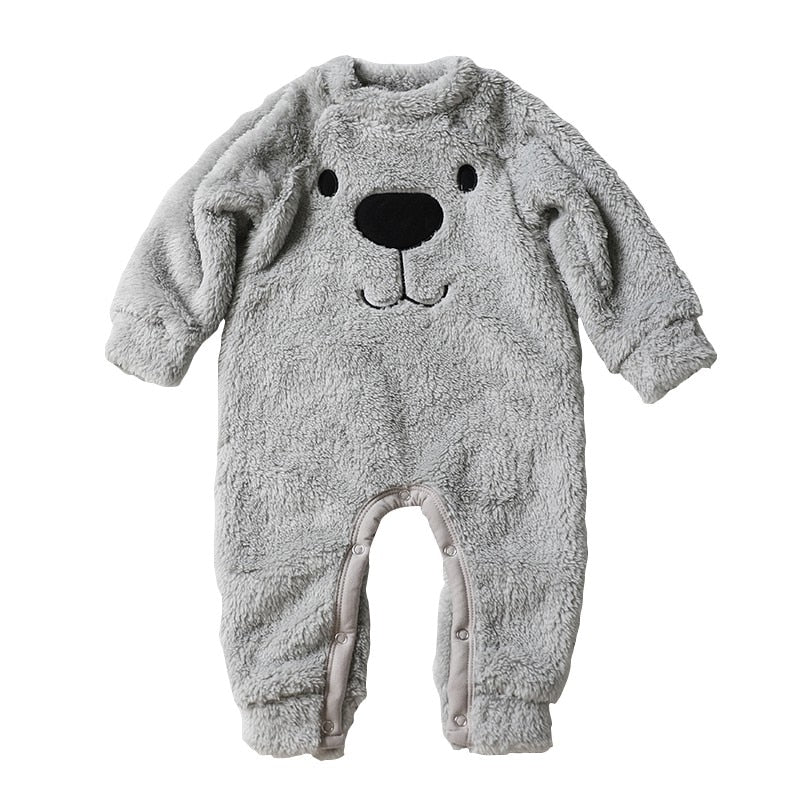 Baby rompers Spring Autumn Baby boy clothes Jumpsuit Girl animal Rompers Winter Baby Warm Romper Newborn Clothes Bebe pajamas - TinyTacker