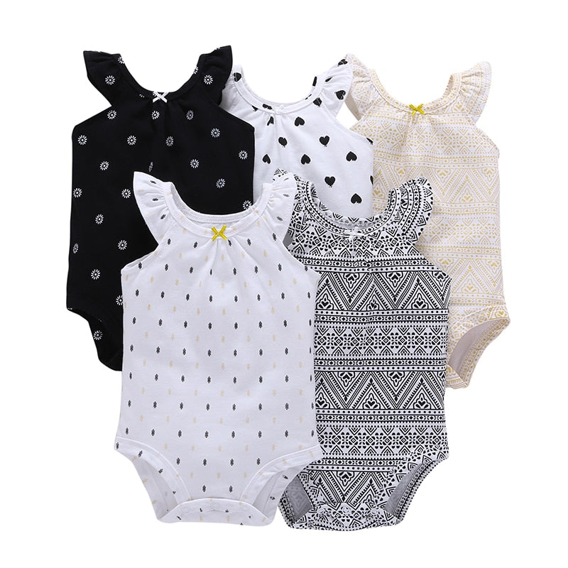Ezra's 5pcs Summer Bodysuits - TinyTacker