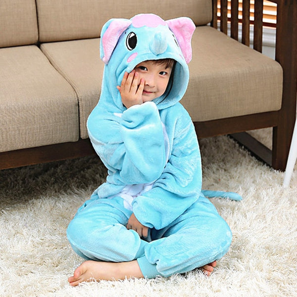 Blue Elephant Cat Onesies - TinyTacker