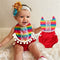 Belt Rainbow Kids Backless Playsuit - TinyTacker
