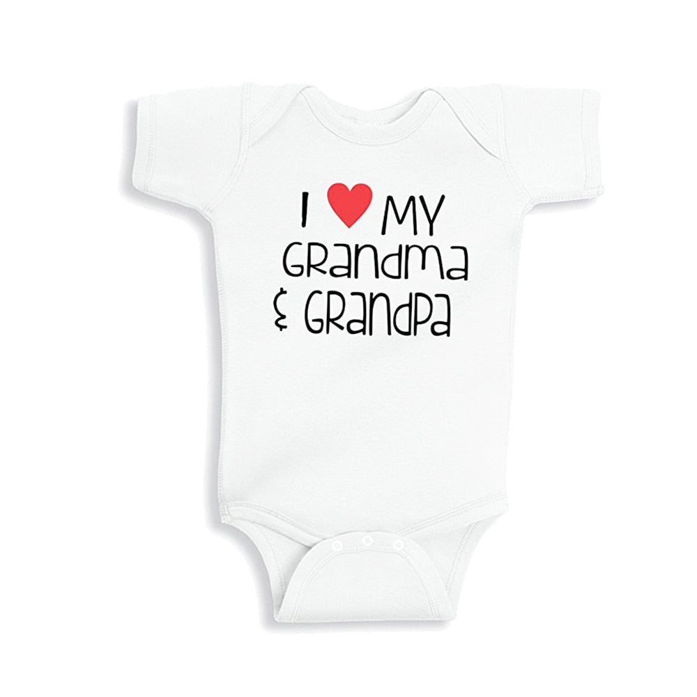 "I Love My Grandma & Grandpa" Romper - TinyTacker