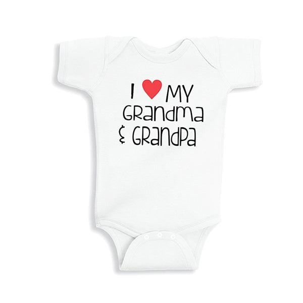 "I Love My Grandma & Grandpa" Romper - TinyTacker