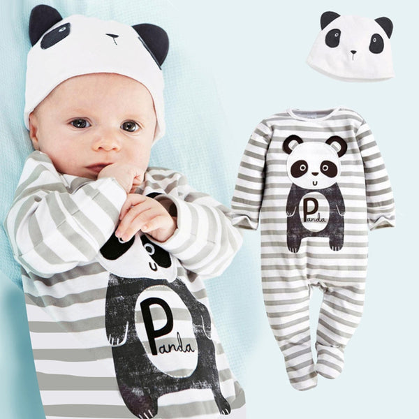 Cute Cartoon Panda Jumpsuit - TinyTacker