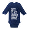 "Cute Is My Middle Name" Girls Romper - TinyTacker