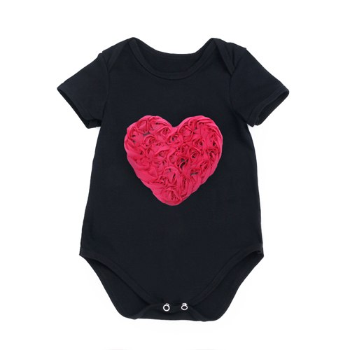 Love Heart Baby Romper - TinyTacker