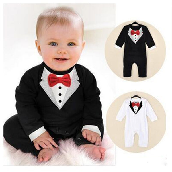 Little Boy's Clothing With Bow Tie - TinyTacker